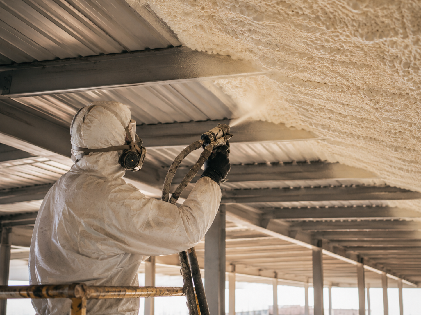 Intervento di isolamento in edificio industriale o capannone