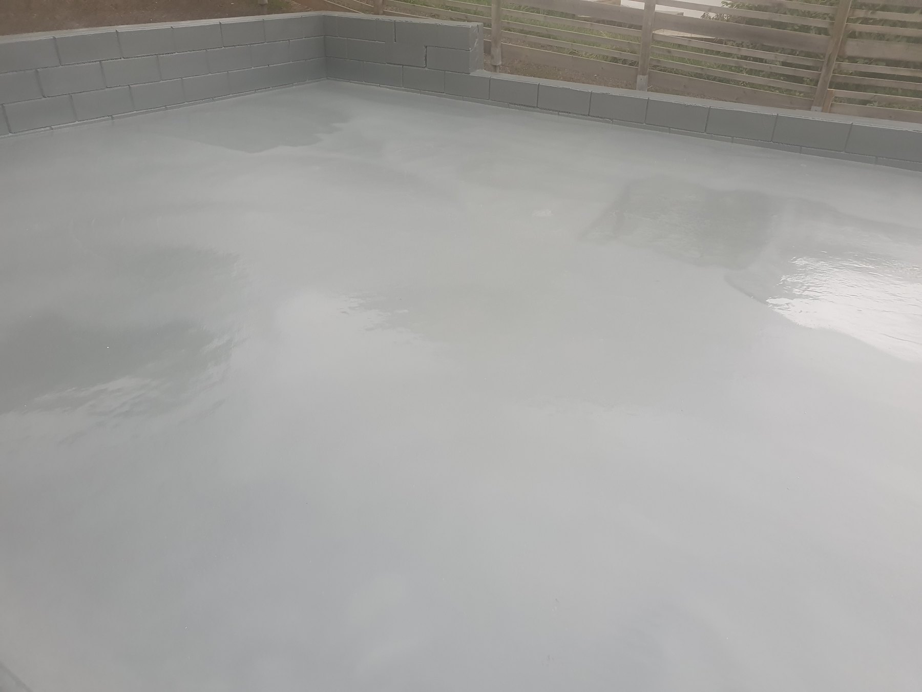 Terrazzo impermeabilizzato con rivestimento continuo